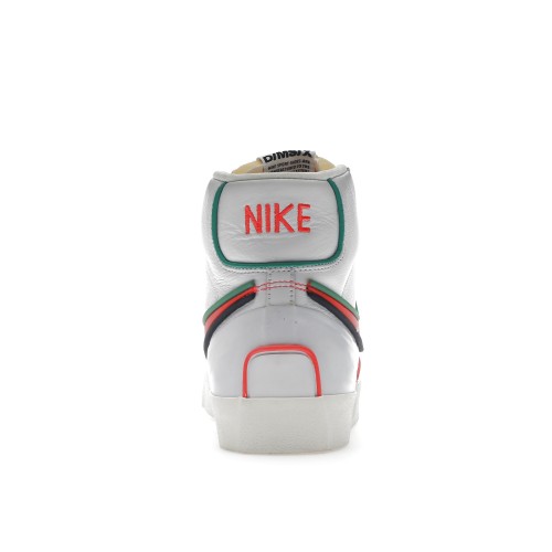 Кроссы Nike Blazer Mid Infinite White Bright Crimson - мужская сетка размеров