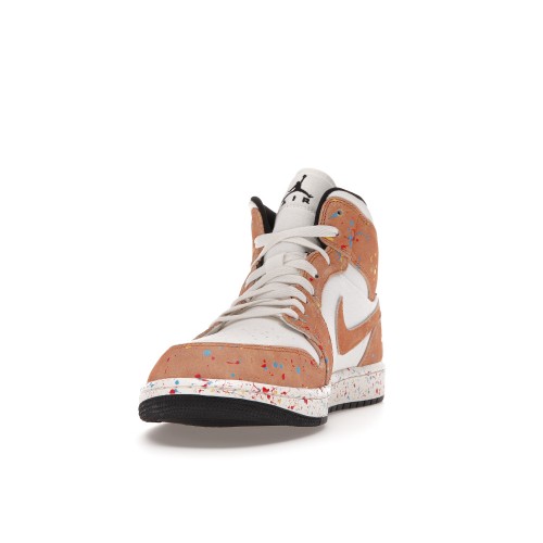 Кроссы Jordan 1 Mid SE Brushstroke - мужская сетка размеров