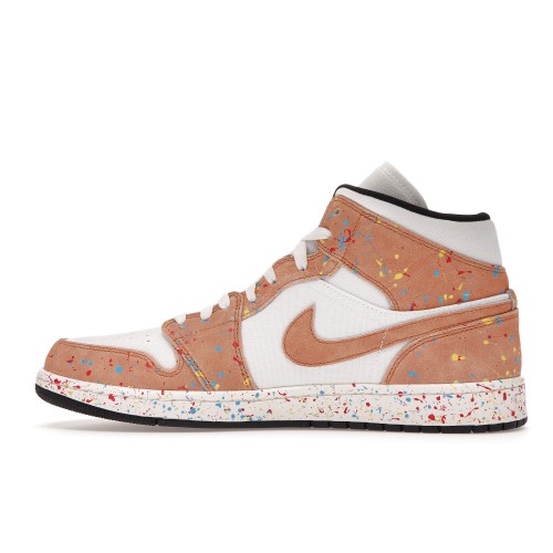 Кроссы Jordan 1 Mid SE Brushstroke - мужская сетка размеров