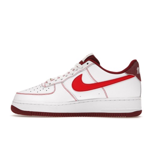 Кроссы Nike Air Force 1 Low 07 First Use White Team Red - мужская сетка размеров