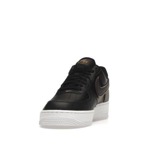 Кроссы Nike Air Force 1 Low 07 Black Metalic Gold - мужская сетка размеров