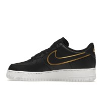 Кроссовки Nike Air Force 1 Low 07 Black Metalic Gold