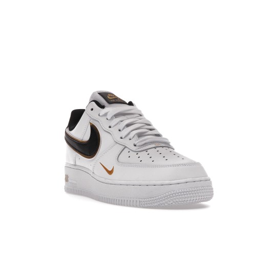 Кроссы Nike Air Force 1 Low 07 LV8 Double Swoosh White Metallic Gold - мужская сетка размеров