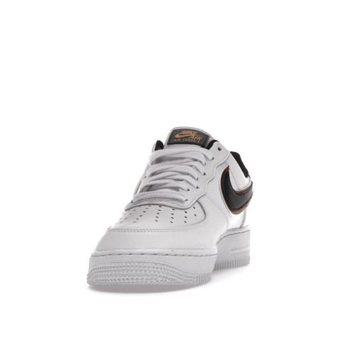 Кроссы Nike Air Force 1 Low 07 LV8 Double Swoosh White Metallic Gold - мужская сетка размеров