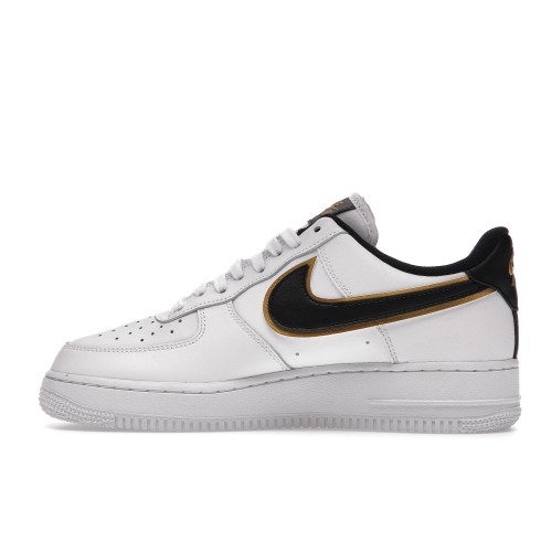 Кроссы Nike Air Force 1 Low 07 LV8 Double Swoosh White Metallic Gold - мужская сетка размеров