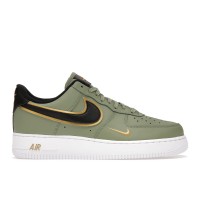 Кроссовки Nike Air Force 1 Low 07 LV8 Double Swoosh Olive Gold Black