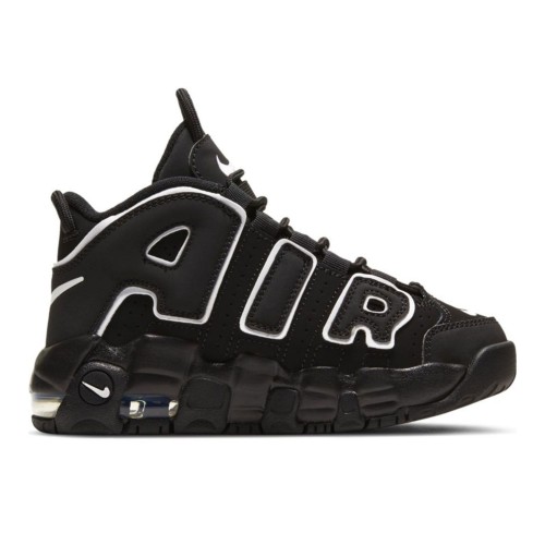 Кроссы Nike Air More Uptempo Black White (2020) (PS) - детская сетка размеров