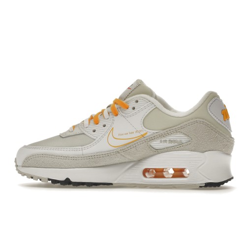 Кроссы Nike Air Max 90 Light Bone University Gold (W) - женская сетка размеров