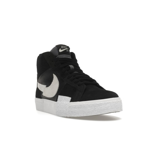 Кроссы Nike Blazer Mid Mosaic Black Grey - мужская сетка размеров