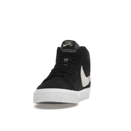 Кроссы Nike Blazer Mid Mosaic Black Grey - мужская сетка размеров