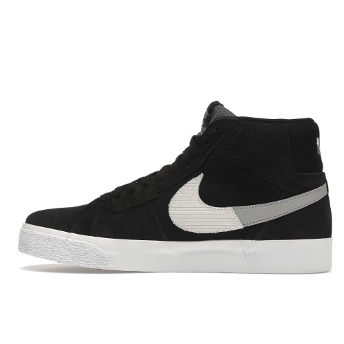 Кроссы Nike Blazer Mid Mosaic Black Grey - мужская сетка размеров