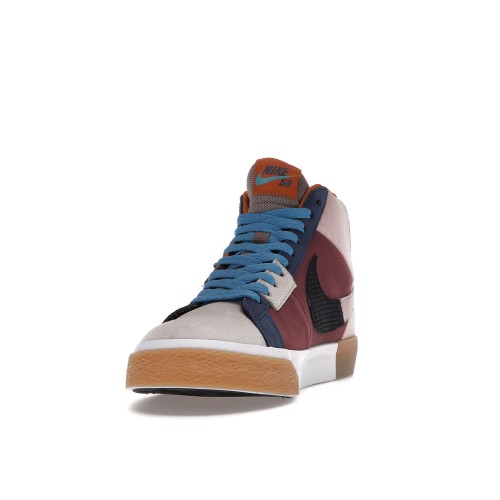 Кроссы Nike SB Blazer Mid Mosaic Brown - мужская сетка размеров