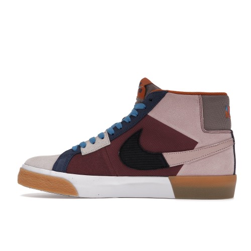 Кроссы Nike SB Blazer Mid Mosaic Brown - мужская сетка размеров