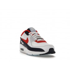Подростковые Nike Air Max 90 Deep Royal University Red (GS)