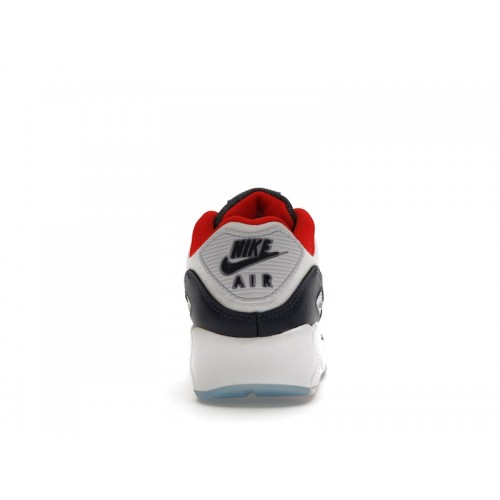Nike Air Max 90 Deep Royal University Red (GS) - подростковая сетка размеров