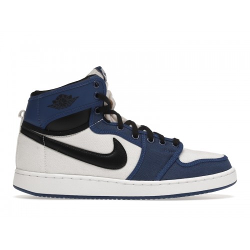 Кроссы Jordan 1 Retro AJKO Storm Blue - мужская сетка размеров