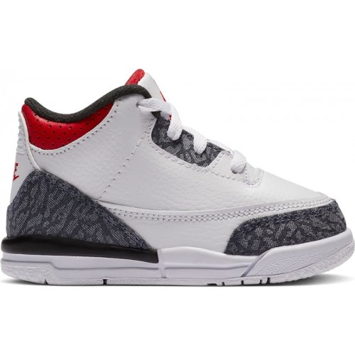 Air Jordan 3 Retro Denim SE TD Fire Red - детская сетка размеров
