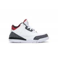 Детские кроссовки Jordan 3 Retro SE Fire Red Denim (PS)