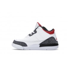 Детские Jordan 3 Retro SE Fire Red Denim (PS)