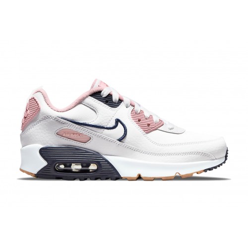 Кроссы Nike Air Max 90 LTR SE White Pink Glaze (W) - женская сетка размеров