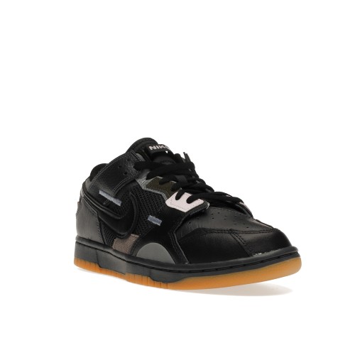 Кроссы Nike Dunk Low Scrap Black Gum - мужская сетка размеров