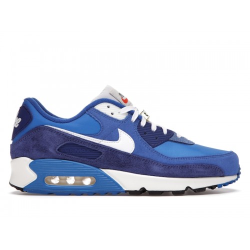 Кроссы Nike Air Max 90 SE First Use Signal Blue - мужская сетка размеров