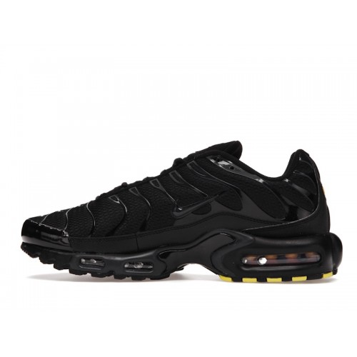 Кроссы Nike Air Max Plus Triple Black (2021) - мужская сетка размеров