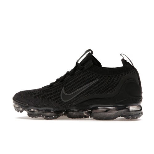 Кроссы Nike Air VaporMax 2021 FK Triple Black (GS) - подростковая сетка размеров
