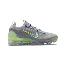 Подростковые кроссовки Nike Air VaporMax 2021 Particle Grey Liquid Lime (GS)