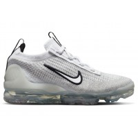 Подростковые кроссовки Nike Air VaporMax 2021 FK White Metallic Silver (GS)