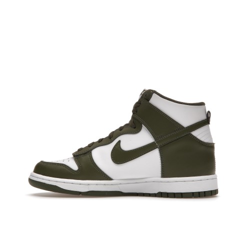 Кроссы Nike Dunk High Retro Cargo Khaki (GS) - подростковая сетка размеров