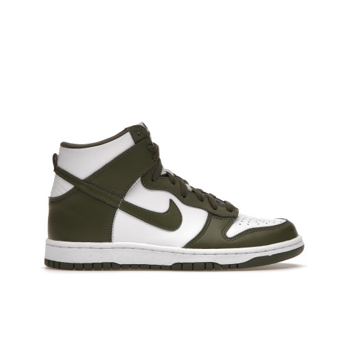 Кроссы Nike Dunk High Retro Cargo Khaki (GS) - подростковая сетка размеров