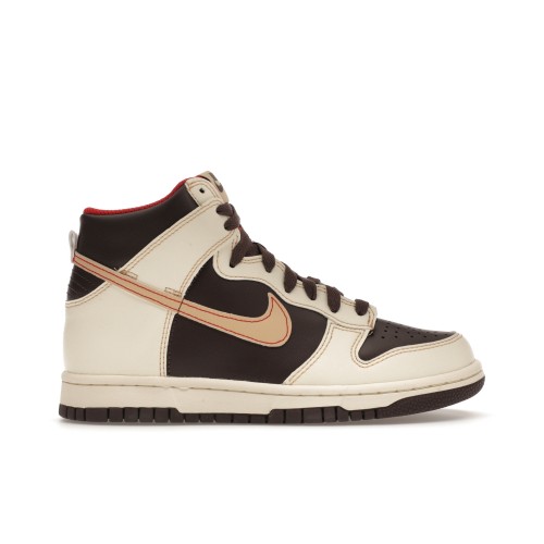 Кроссы Nike Dunk High Baroque Brown (GS) - подростковая сетка размеров
