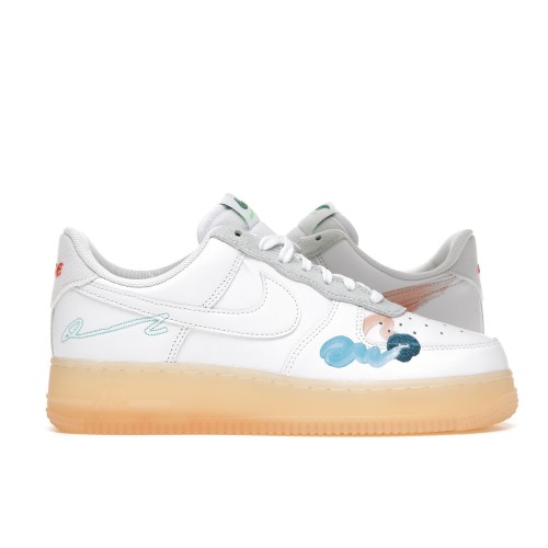 Кроссы Nike Air Force 1 Flyleather Mayumi Yamase White - мужская сетка размеров