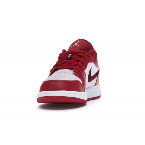 Кроссы Jordan 1 Low SE Red Quilt (GS) - подростковая сетка размеров