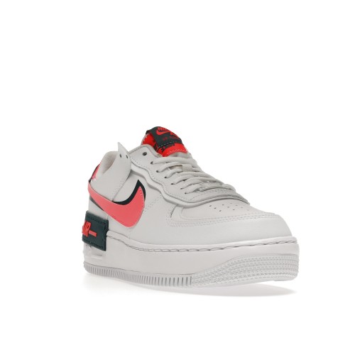 Кроссы Nike Air Force 1 Low Shadow White Solar Red (W) - женская сетка размеров