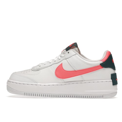 Кроссы Nike Air Force 1 Low Shadow White Solar Red (W) - женская сетка размеров