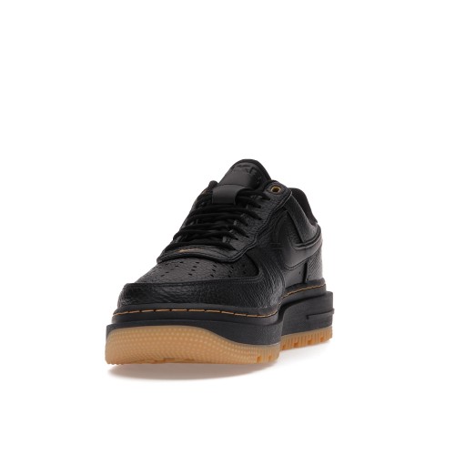 Кроссы Nike Air Force 1 Low Luxe Black Gum - мужская сетка размеров