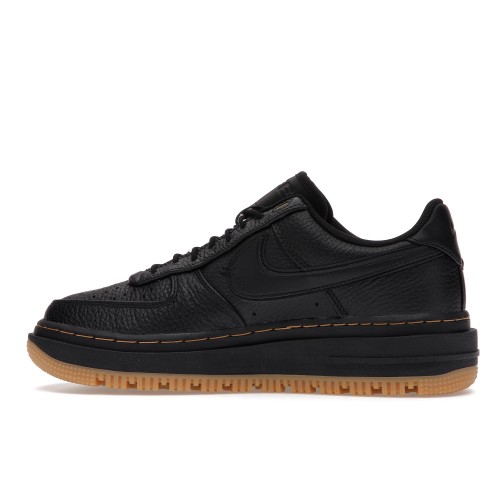 Кроссы Nike Air Force 1 Low Luxe Black Gum - мужская сетка размеров