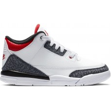 Детские Jordan 3 Retro SE-T Fire Red Denim (PS)