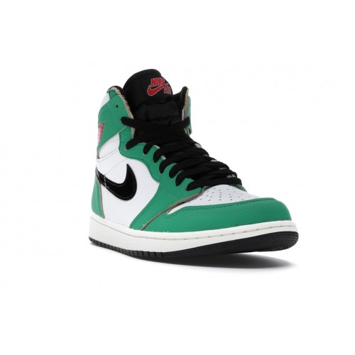 Кроссы Jordan 1 Retro High Lucky Green (W) - женская сетка размеров