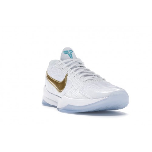 Кроссы Nike Kobe 5 Protro Undefeated What If White - мужская сетка размеров