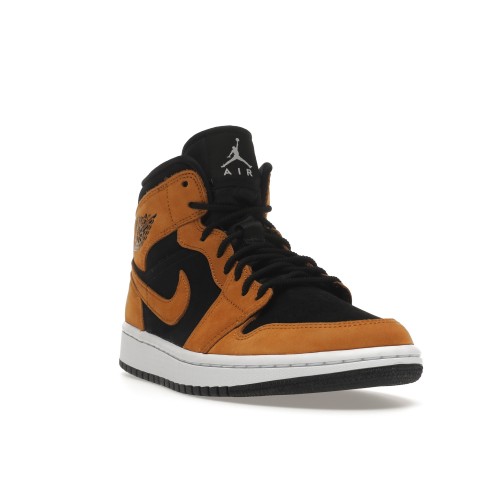 Кроссы Jordan 1 Mid Desert Ochre (W) - женская сетка размеров