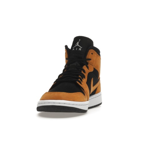 Кроссы Jordan 1 Mid Desert Ochre (W) - женская сетка размеров