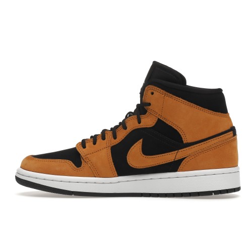 Кроссы Jordan 1 Mid Desert Ochre (W) - женская сетка размеров