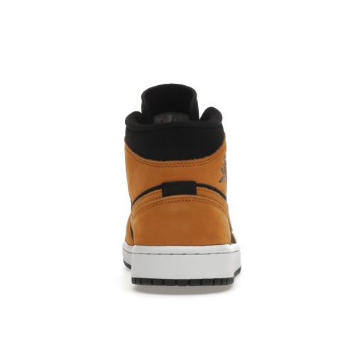 Кроссы Jordan 1 Mid Desert Ochre (W) - женская сетка размеров