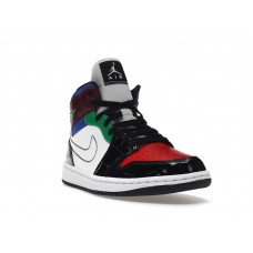 Женские Jordan 1 Mid SE Black White Multi-Color (W)