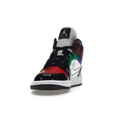 Женские Jordan 1 Mid SE Black White Multi-Color (W)
