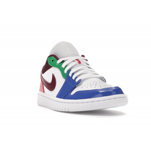 Кроссы Jordan 1 Low Multi-Color (W) - женская сетка размеров