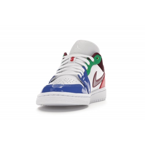 Кроссы Jordan 1 Low Multi-Color (W) - женская сетка размеров